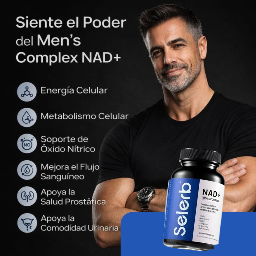Selerb NAD+ Men’s Complex – Energía Celular 60-Capsulas